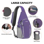 LAIMEIWEE Crossbody Sling Bag for Men & Women, Water-Resistant Chest Pack with RFID Blocking, Lightweight Travel Backpack with 11" iPad Compartment, Ideal for Hiking, Commuting, Outdoor Activities